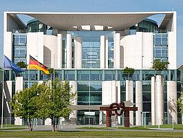 Ansicht des Kanzleramtes in Berlin